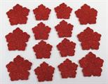RED STURDUST FELT ROSE CM.25X30