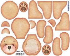 *PANNO KRAFT 3D mini Orsetto Babe 20x25 CM