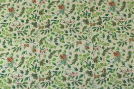 TES.BRILLY LUREX col. Foglie invernali cm.35x50 64%PL32%LUREX4%EA