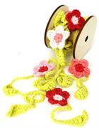 Tricot Ribbon col. Coral/pink  mt 2,40
