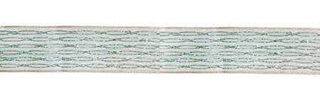 Nastro ysee col.verde cf.10mt. h.25mm. (90%PL 10%LUREX)