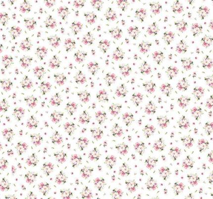 TESSUTO STAMPATO CAPRICCIO EDENROSES cm.35x50 . 95%PL5%EA