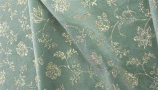 Broderie Glitter Velvet Tissue col.Sage 50X70