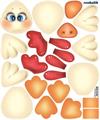 PANNO KRAFT 3D Gallo Sebastiano 25x30 cm