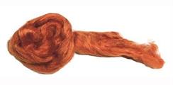 Nastro di seta riciclata col.rosso gr.50 mt 10.50 diam.mm15 (100%SE)