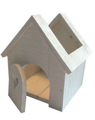 CASETTA IN LEGNO SWEET HOME cm. 15x15 H.20 cm