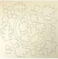 GHIRLANDA LEAVES legno cm.25x25 spess.3 mm