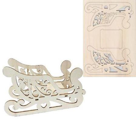 SLITTA 3D legno cm.21x29 spess.3 mm