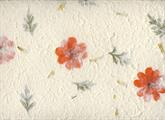 CARTA INSERTI FLOREALI A09B f.rosso 55X80