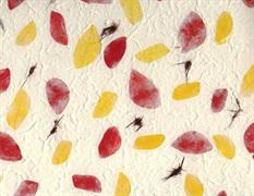 CARTA INSERTI FLOREALI  SG07 rosso/giallo 55x80