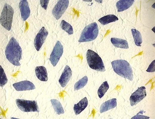 CARTA INSERTI FLOREALI  SG09 blu ch./sc.  55x80