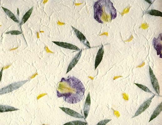 PAPER FLORAL INSERTS.P. SG12 blue flowers 55x80