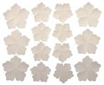 ROSA PRIMETTE col. beige/bianco  cm.25x30