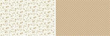 PAPER&CRAFT 006 Stelline Beige 30,5X30,5 DoubleFace cf.10fg 200gr/mq