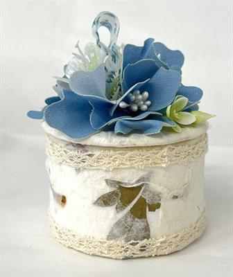 KIT BONBON FIORITO AZZURRO (4PZ)