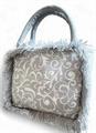 KIT BORSA FRINGI col. GRIGIO PERLA